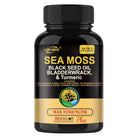 Black Seed Oil Bladder Wrack Turmeric 16-in-1 Supplements Joint Support Sea Moss Capsule.