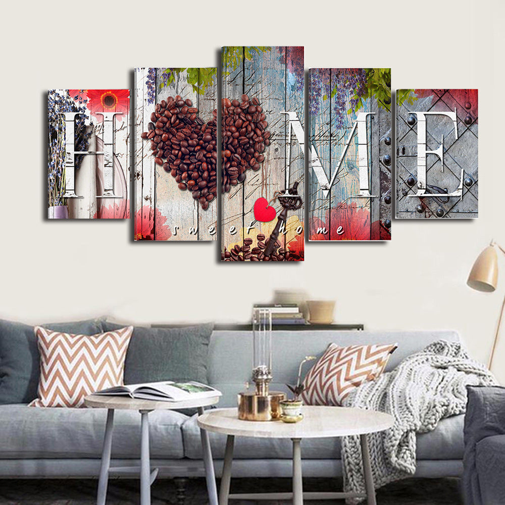 Home sweet home decoration board.