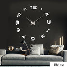 Oversized Acrylic Wall Clock Living Room Modern Art Wall Clock Mirror Clock.