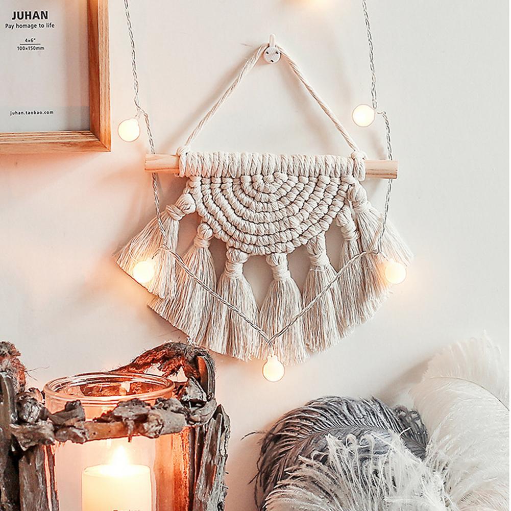 Hand-woven tapestry wall decoration decoration.
