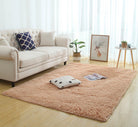 Silky Fluffy Carpet Modern Home Decor Long Plush Shaggy Rug.