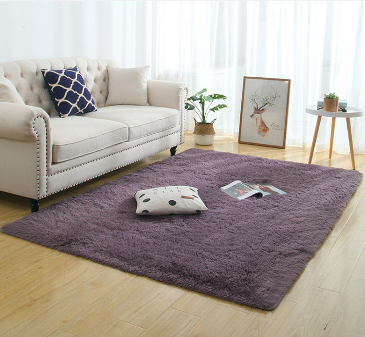 Silky Fluffy Carpet Modern Home Decor Long Plush Shaggy Rug.