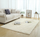 Silky Fluffy Carpet Modern Home Decor Long Plush Shaggy Rug.