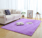 Silky Fluffy Carpet Modern Home Decor Long Plush Shaggy Rug.