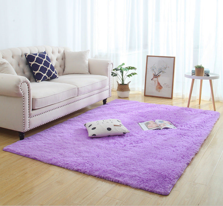 Silky Fluffy Carpet Modern Home Decor Long Plush Shaggy Rug.
