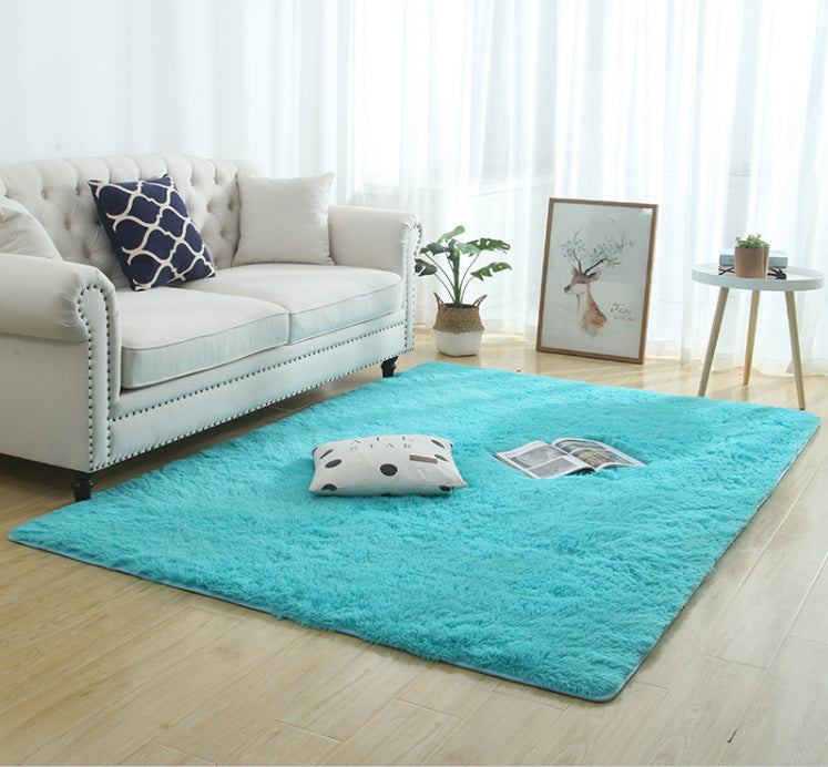 Silky Fluffy Carpet Modern Home Decor Long Plush Shaggy Rug.