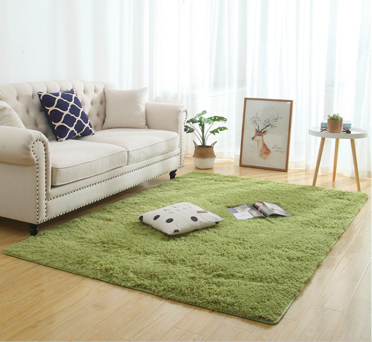 Silky Fluffy Carpet Modern Home Decor Long Plush Shaggy Rug.