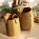 Hand woven basket flower basket basket rattan.