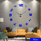 Oversized Acrylic Wall Clock Living Room Modern Art Wall Clock Mirror Clock.