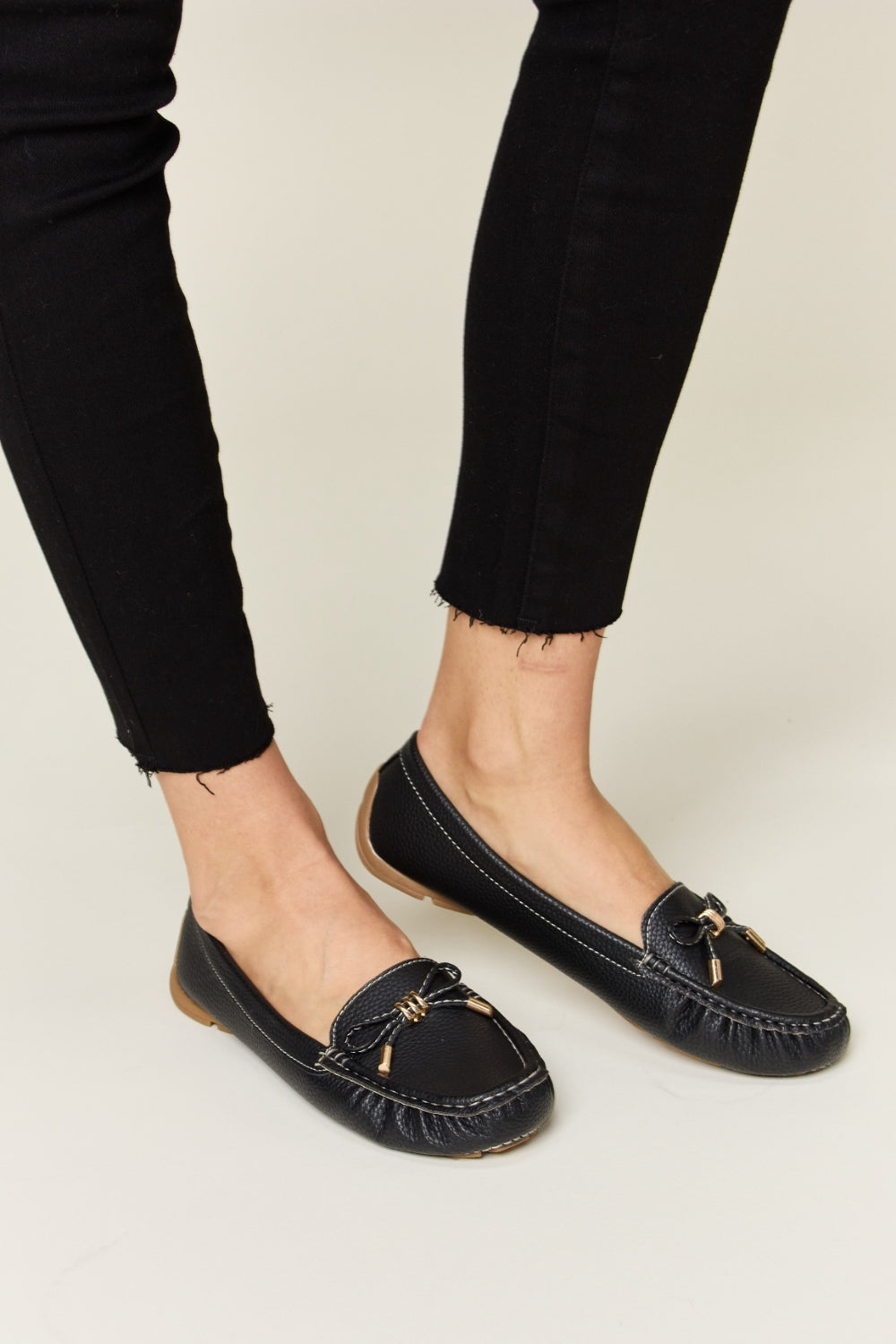 Forever Link Slip On Bow Flats Loafers.