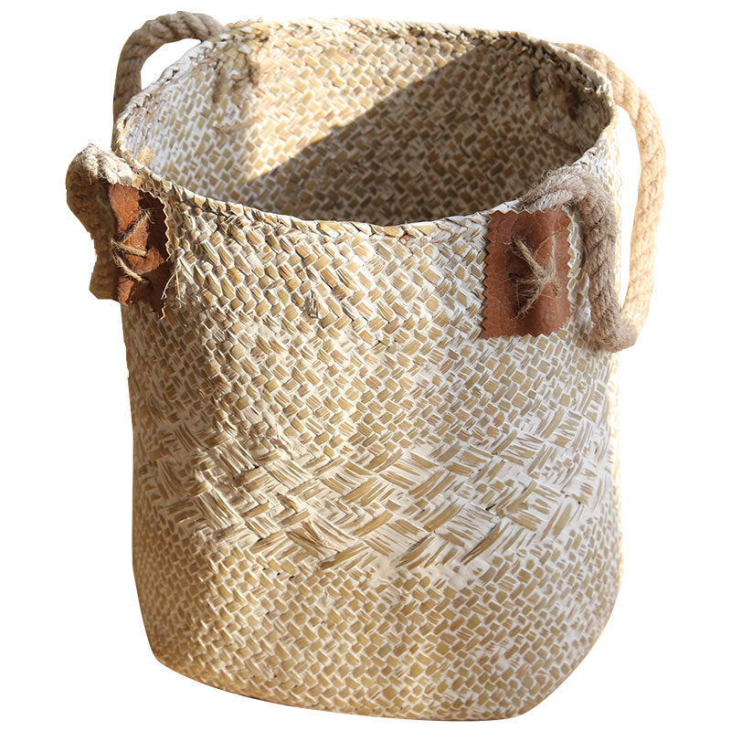 Hand woven basket flower basket basket rattan.