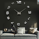 Oversized Acrylic Wall Clock Living Room Modern Art Wall Clock Mirror Clock.