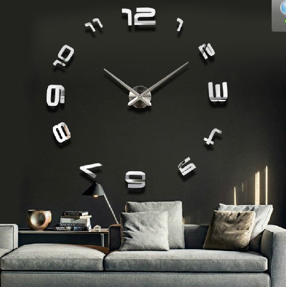 Oversized Acrylic Wall Clock Living Room Modern Art Wall Clock Mirror Clock.