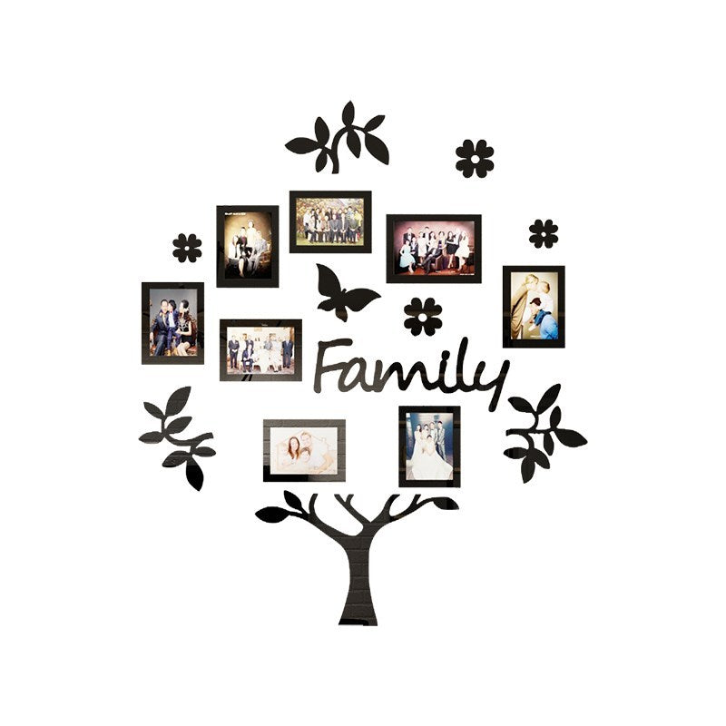 Photo frame tree 3d wall sticker.