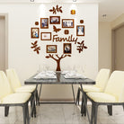 Photo frame tree 3d wall sticker.
