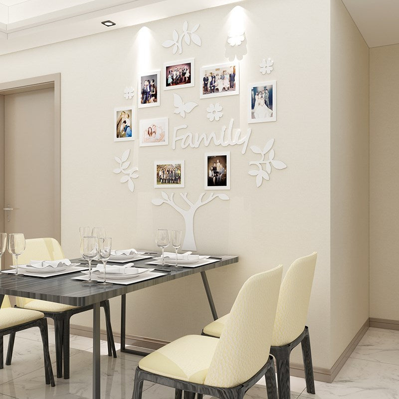 Photo frame tree 3d wall sticker.