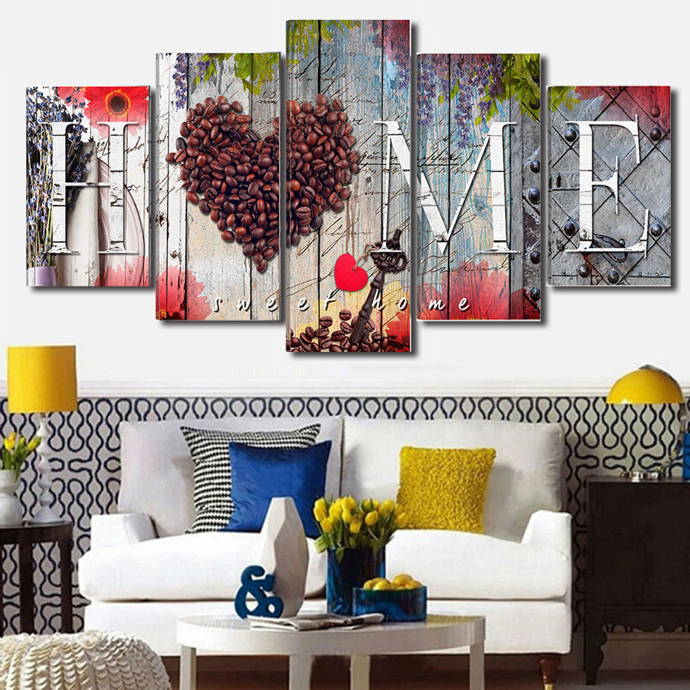 Home sweet home decoration board.