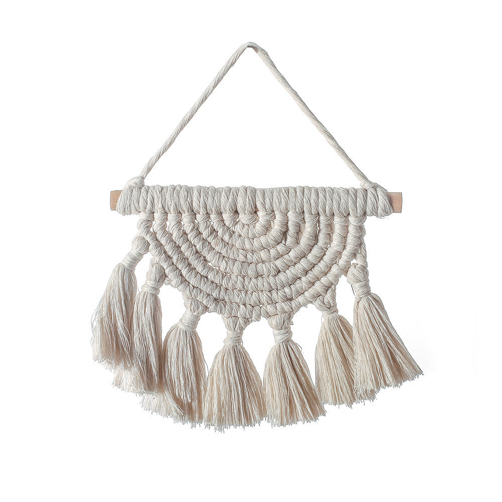 Hand-woven tapestry wall decoration decoration.