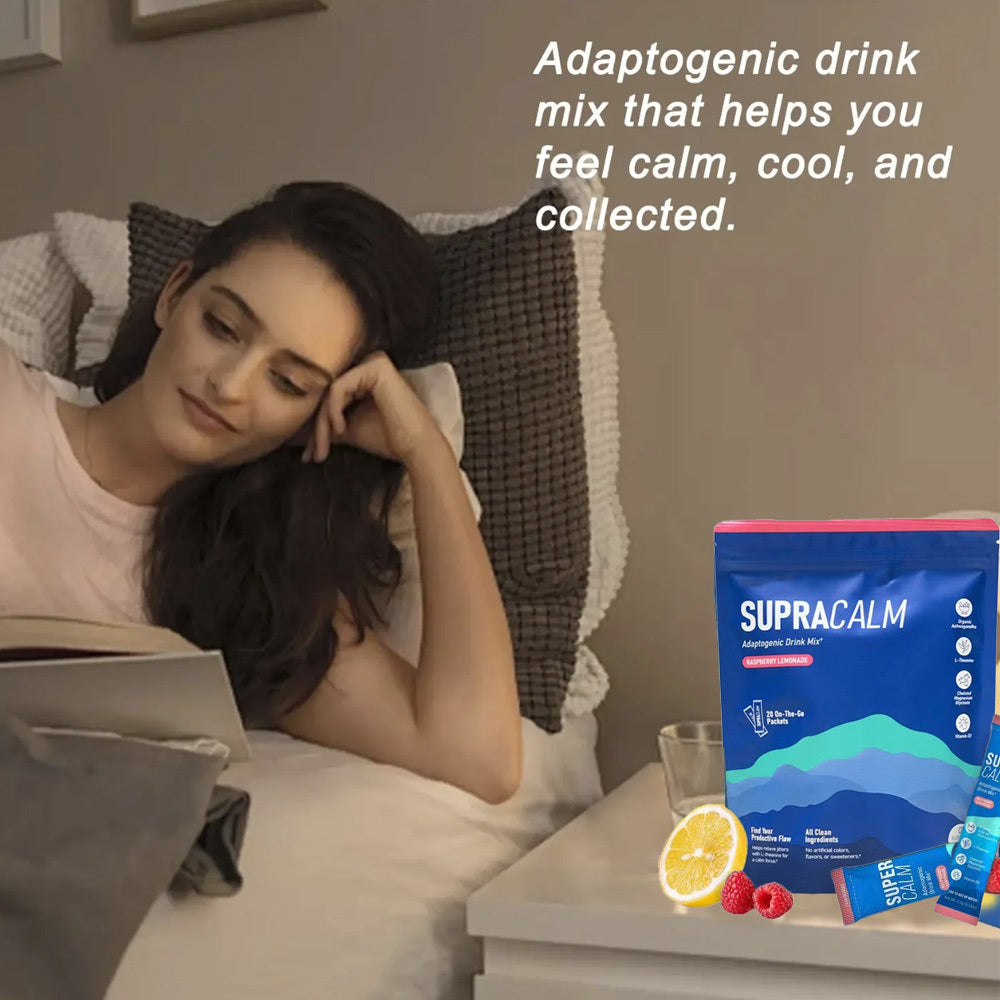 Nello Supercalm Powdered Drink Mix, Raspberry Lemonade, L Theanine, Ksm-66 Ashwagandha, Magnesium Glycinate, Vitamin D 3, Supplements For Relaxation & Focus, No Sugar, Non GMO, On The Go.