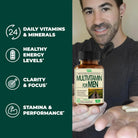 Multivitamin For Men - Complete Mens Multivitamins & Multiminerals With Vitamin A, C, D, E, B12, Zinc & More Essential Vitamins For Men - Mens Vitamins For Energy, Focus, And Mens Health. 60 Capsules.