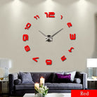 Oversized Acrylic Wall Clock Living Room Modern Art Wall Clock Mirror Clock.