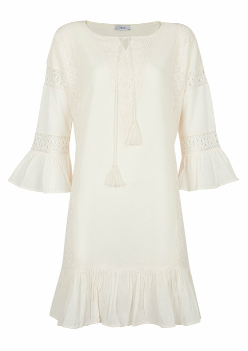 PARADISO MINI DRESS - NATURAL - Life's Fun Treasures