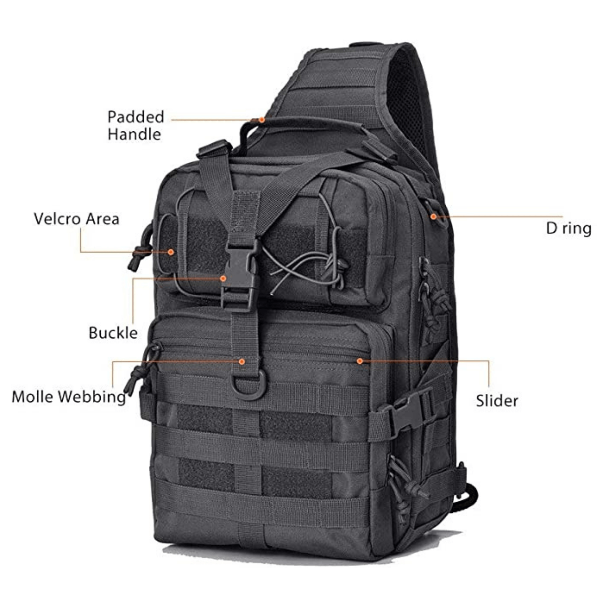 Tactical Medium Sling Range Bag - Life's Fun Treasures