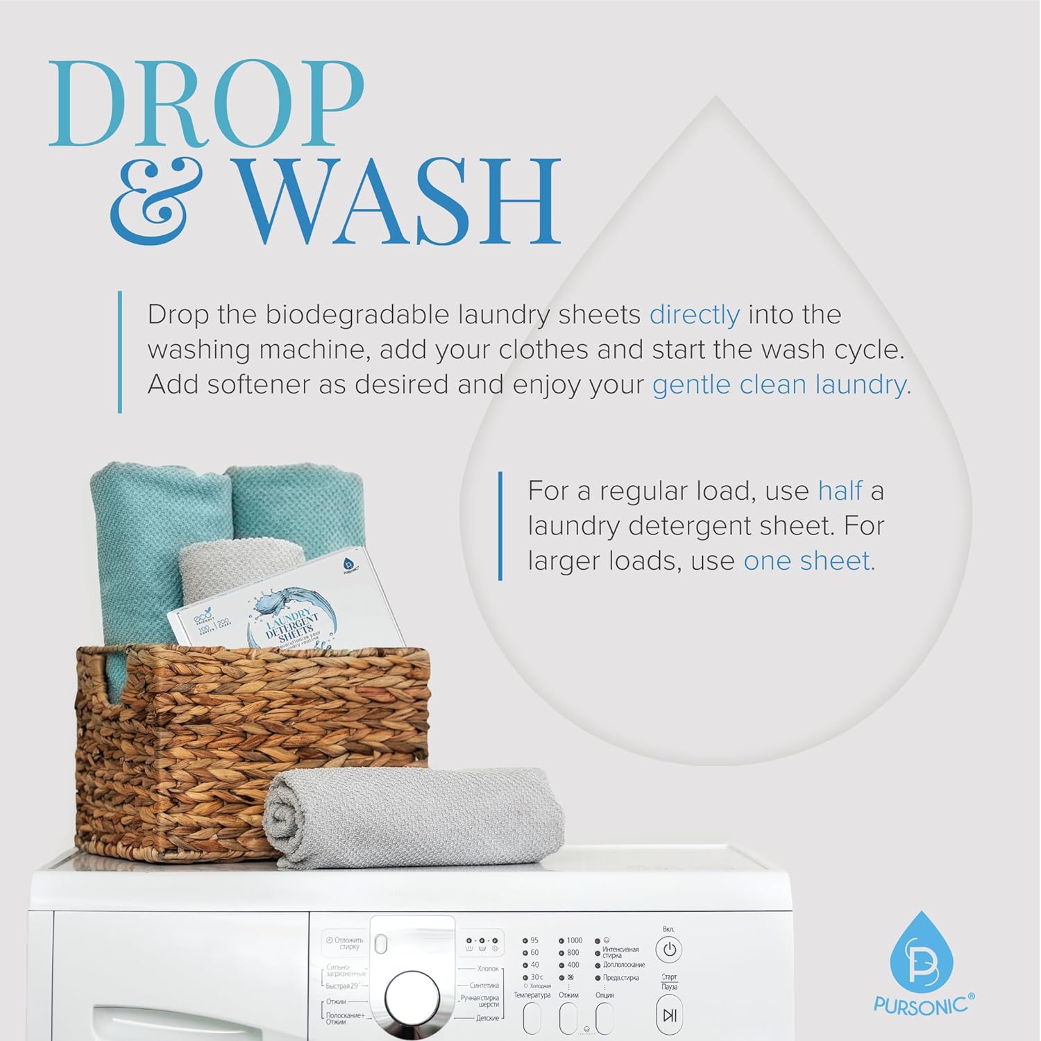 Natural Laundry Detergent Sheets ,Eco Friendly– Fresh Linen Scent - Life's Fun Treasures