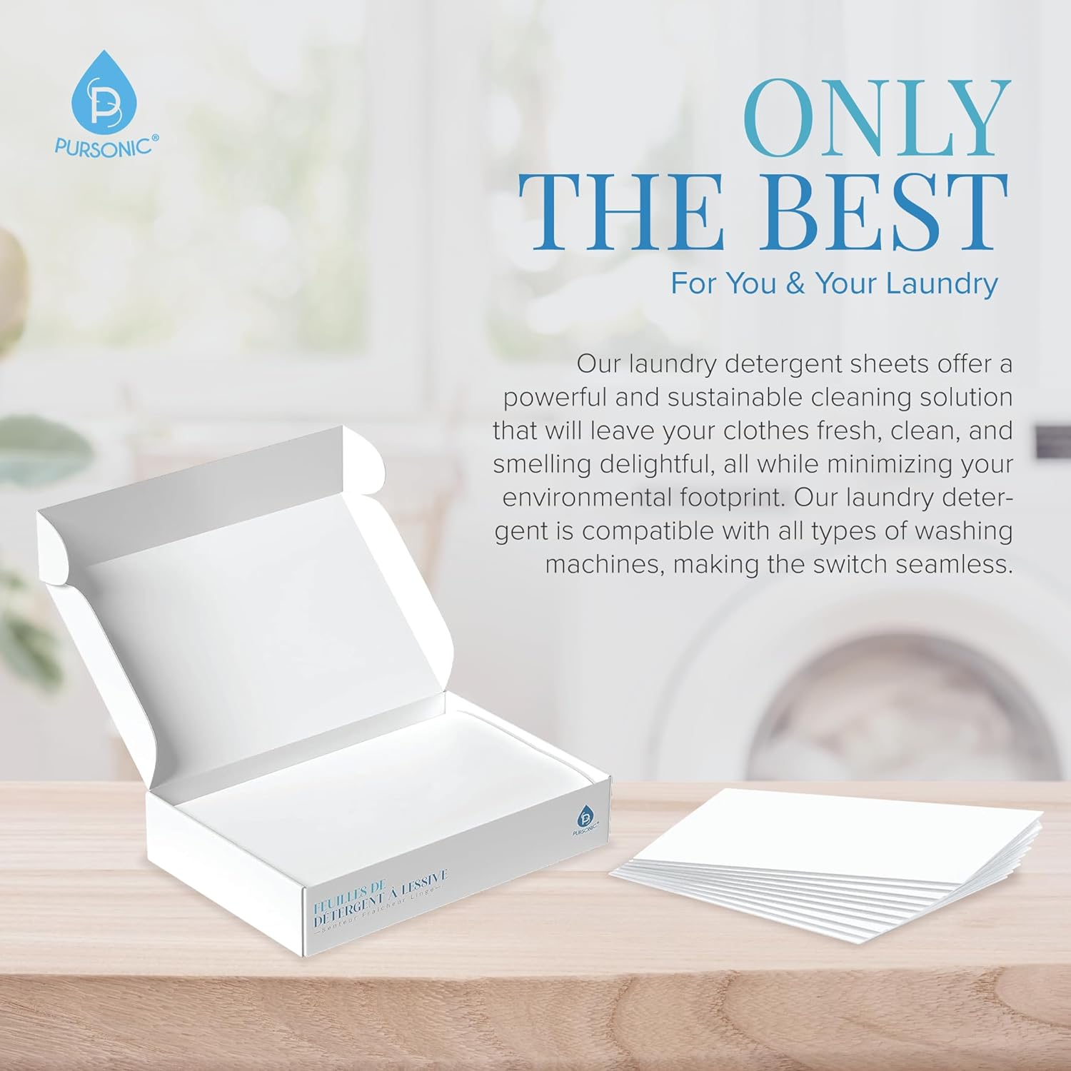 Natural Laundry Detergent Sheets ,Eco Friendly– Fresh Linen Scent - Life's Fun Treasures