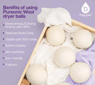Wool Dryer Balls Bundle - Reusable Laundry Balls Made from Pure New - Life's Fun Treasures