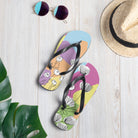 Pretty Pastel Flower Print Flip-Flops - Life's Fun Treasures