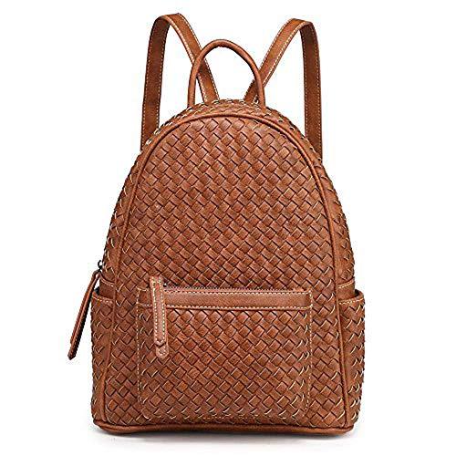 Women Backpack Purse Woven Trendy Stylish Casual Dayback Handbag - Life's Fun Treasures