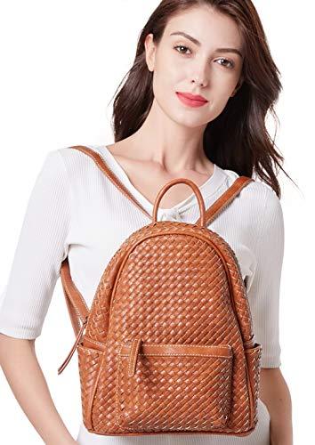 Women Backpack Purse Woven Trendy Stylish Casual Dayback Handbag - Life's Fun Treasures