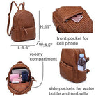 Women Backpack Purse Woven Trendy Stylish Casual Dayback Handbag - Life's Fun Treasures