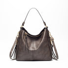 Large vegan leather hobo handbag for women with detachable long strap - Life's Fun Treasures