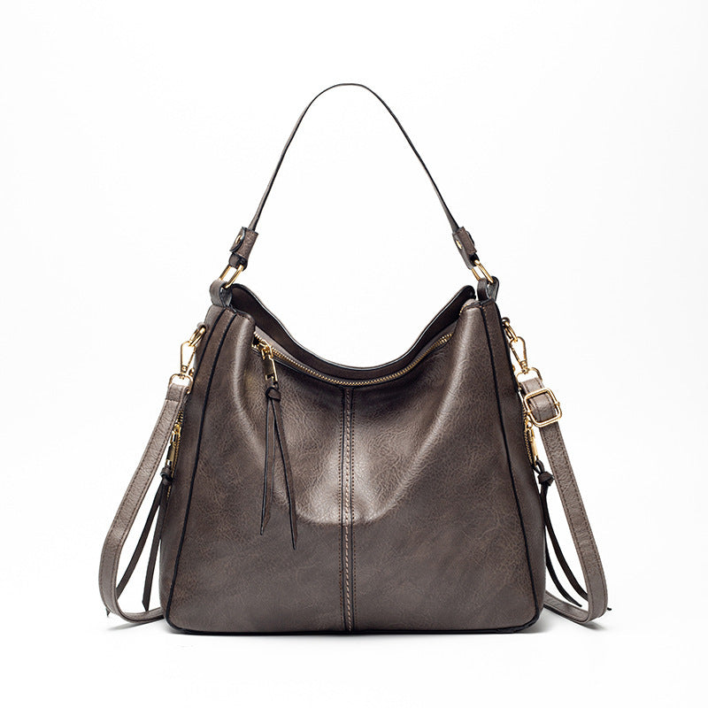 Large vegan leather hobo handbag for women with detachable long strap - Life's Fun Treasures