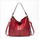 Large vegan leather hobo handbag for women with detachable long strap - Life's Fun Treasures