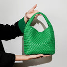 PU Leather Hand-woven Handbag 2 in 1 Single-shoulder Messenger - Life's Fun Treasures