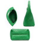 PU Leather Hand-woven Handbag 2 in 1 Single-shoulder Messenger - Life's Fun Treasures
