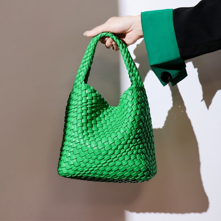 PU Leather Hand-woven Handbag 2 in 1 Single-shoulder Messenger - Life's Fun Treasures