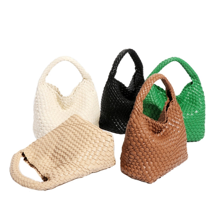 PU Leather Hand-woven Handbag 2 in 1 Single-shoulder Messenger - Life's Fun Treasures