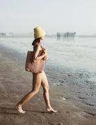 Louisa Striped Straw Tote Bag - Life's Fun Treasures