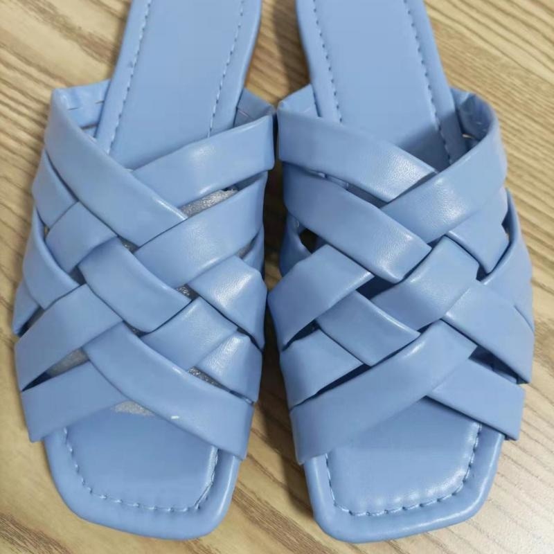 Summer Leather Flat Beach Slides Outdoor Casual  Women Slippers - Life's Fun Treasures