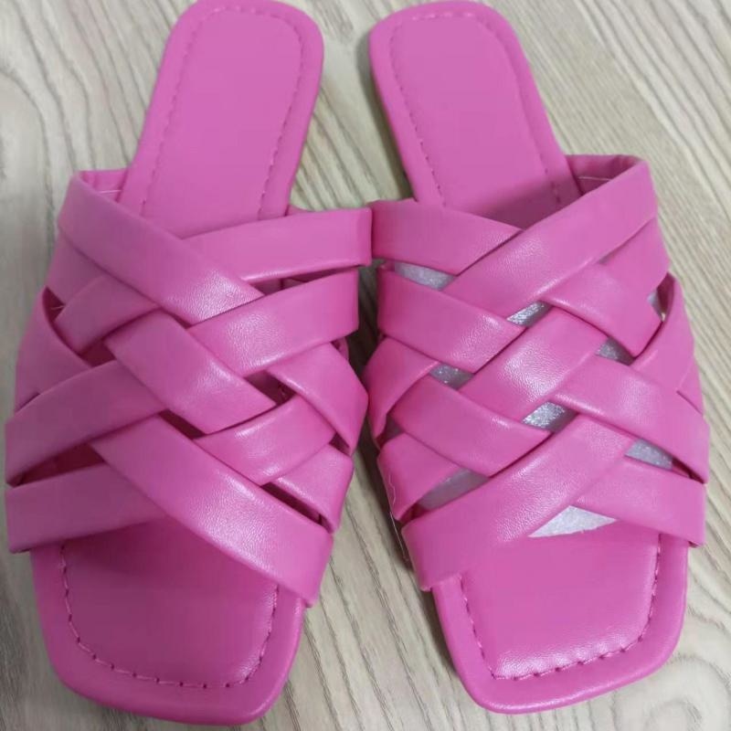Summer Leather Flat Beach Slides Outdoor Casual  Women Slippers - Life's Fun Treasures