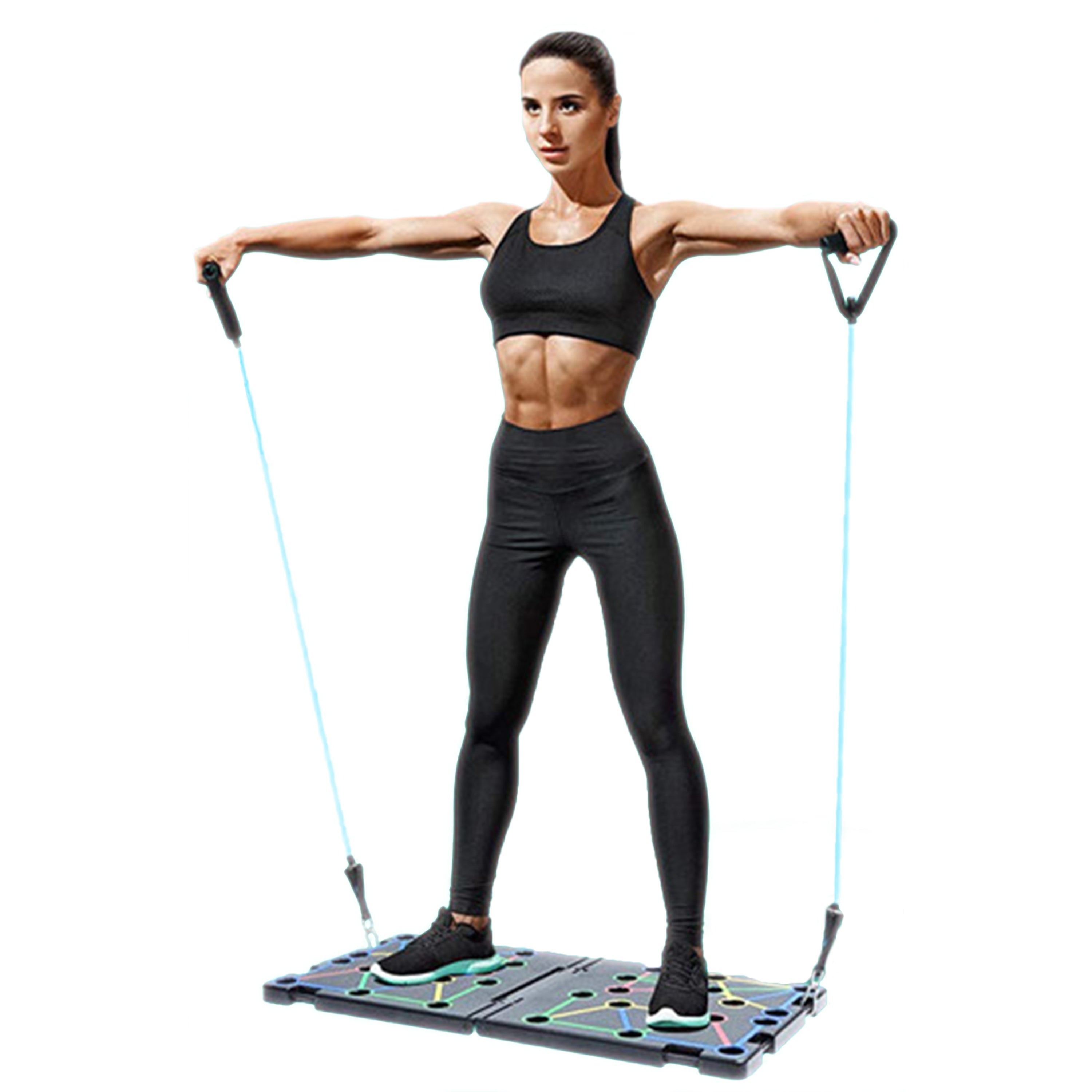 9 in 1 Push Up Rack Board System Fitness Workout Train Gym Exercise - Life's Fun Treasures