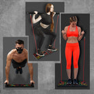 9 in 1 Push Up Rack Board System Fitness Workout Train Gym Exercise.