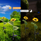 Solar Powered Sunflower Flowers Lights(2 Packs) - Life's Fun Treasures