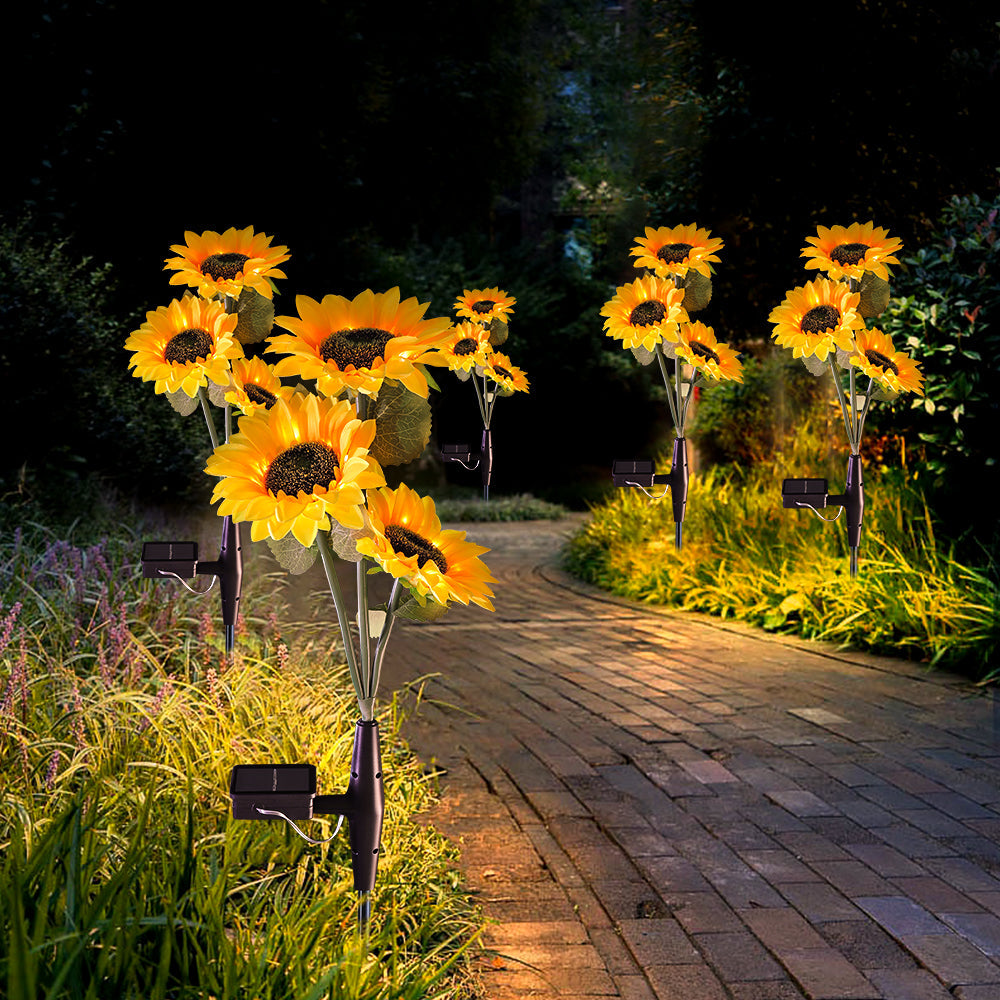 Solar Powered Sunflower Light Outdoor Decoration(2 Packs) - Life's Fun Treasures