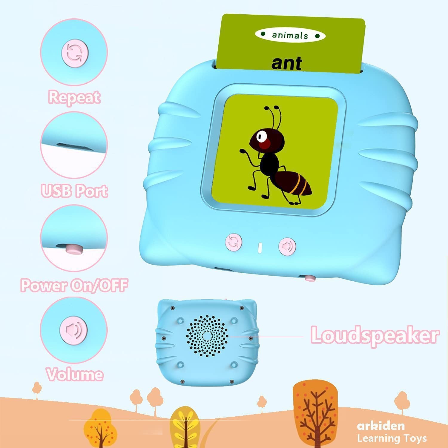 Children's Enlightening Early Education Smart Pure English Card.