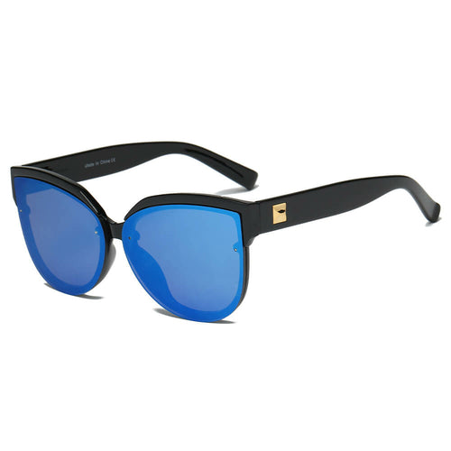 LENOIR | Women Oversized Mirrored Cat Eye Sunglasses - Life's Fun Treasures